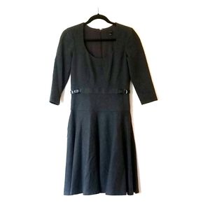Ann Taylor Dark Grey Fall Work Dress